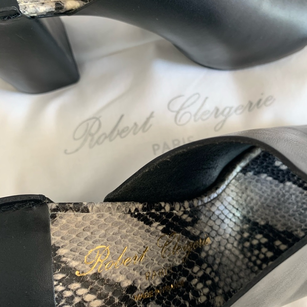 Robert Clergerie Paris Amina Leather Mules